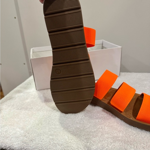 Mata Bright Orange Sandals - Picture 7 of 7